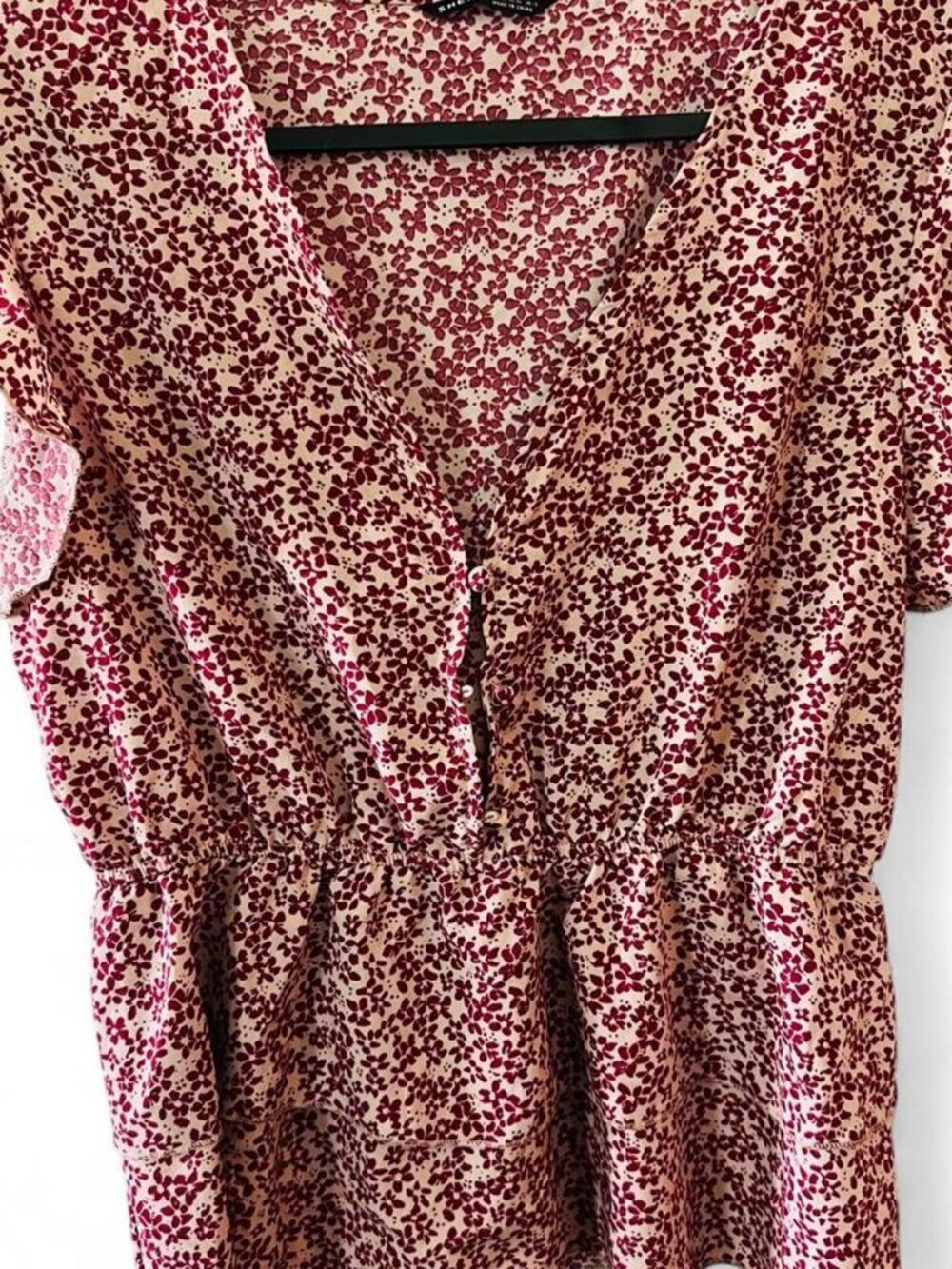 Women's pink flower Blouse